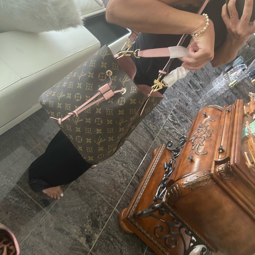 FASHION Louis Vuitton Monogram Brown and Pink Shoulder Bag - Picture 10 of 17